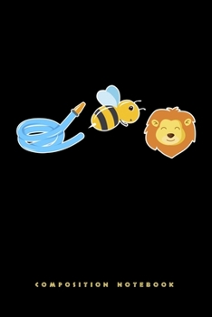 Paperback Composition Notebook: Hose Bee Lion Funny Animal Lined Notebook Journal Diary 6x9 Book