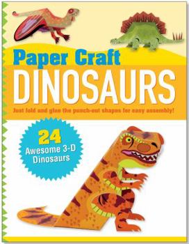 Spiral-bound Paper Craft Dinosaurs Book