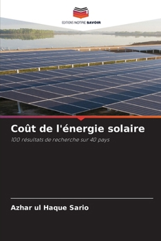 Paperback Coût de l'énergie solaire [French] Book