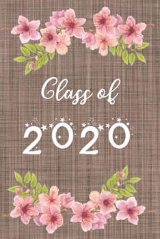 Class of 2020: Pink Hibiscus Flowers Blank Notebook for 2020 Senior Graduation Gift