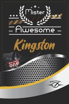 Paperback Mister Awesome Kingston Journal: Awesome (Diary, Notebook) Personalized Custom Name - for men and boys (6 x 9 - Blank Lined 120P A Wonderful Journal f Book