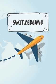 Switzerland: Dotted Travel Diary Notebook or Journey Dotted Grid Journal - Holiday Trip Pocketbook for Men and Women with Dots