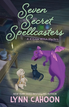 Paperback Seven Secret Spellcasters [Large Print] Book
