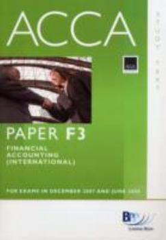 Paperback Acca F3 Financial Accounting: Study Text Book