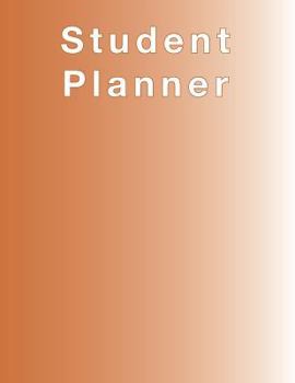 Paperback Burnt Orange Planner, Agenda, Organizer for STUDENTS, (undated) large 8.5 x 11, Weekly View, Monthly View, Yearly View Book