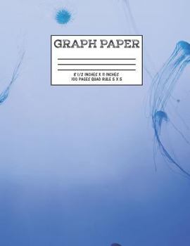 Paperback Graph Paper: Notebook Cute Jelly Fish Ocean Pattern Cover Graphing Paper Composition Book
