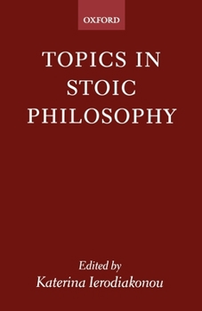 Paperback Topics in Stoic Philosophy Book