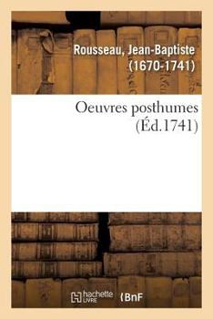 Paperback Oeuvres Posthumes [French] Book