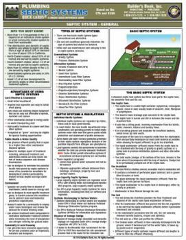 Pamphlet Plumbing Septic Systems Quick-Card Based on the 2018 UPC, EPA and USDA Book