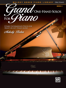 Paperback Grand One-Hand Solos for Piano: 8 Early Intermediate Pieces for Right or Left Hand Alone Book