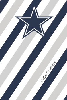 Paperback Dallas Cowboys: Cowboys Striped Notebook & Journal - NFL Fan Appreciation - Cowboy Fan Appreciation Book