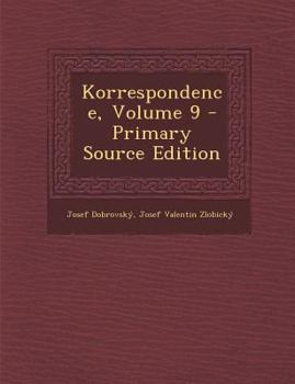 Paperback Korrespondence, Volume 9 [Czech] Book