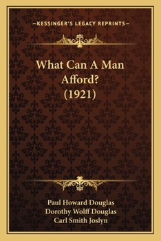 What Can a Man Afford?