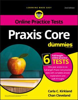 Paperback Praxis Core for Dummies with Online Practice Tests Book