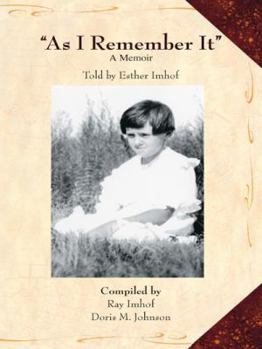 Paperback "As I Remember It": A Memoir Book