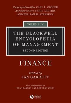 Hardcover The Blackwell Encyclopedia of Management, Finance Book