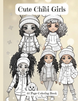 Paperback Cute Chibi Girls: Coloring Book