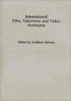 Hardcover International Film, Television and Video Acronyms Book