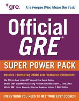 Paperback Official GRE Super Power Pack, Third Edition Book