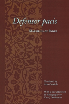Paperback Defensor Pacis Book