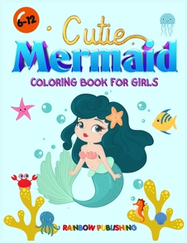 Paperback Cutie Mermaid Coloring book for girls Book