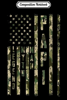 Composition Notebook: PROUD US ARMY VETERAN MAN PAPI AMERICAN CAMO FLAG  Journal/Notebook Blank Lined Ruled 6x9 100 Pages