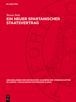 Hardcover Ein Neuer Spartanischer Staatsvertrag [German] Book
