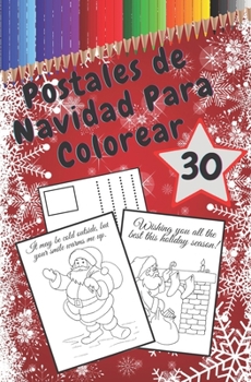 Paperback Postales De Navidad Para Colorear: Tarjetas Rasgables Hechas a Mano Para Colorear y Compartir - Crea Tus Propias Bendiciones - Cotizaciones Divertidas Book