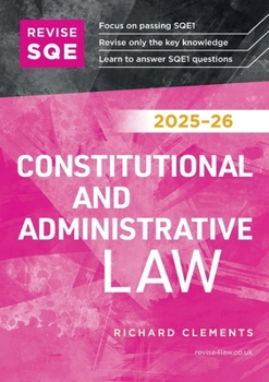 Paperback Revise SQE Constitutional and Administrative Law 2025-26 Book