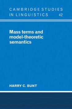 Paperback Mass Terms and Model-Theoretic Semantics Book