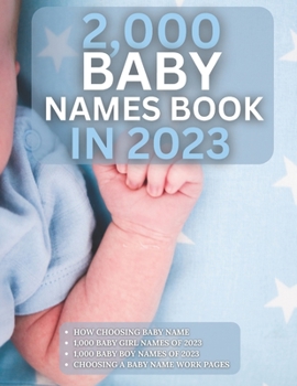 Paperback Baby Names Book in 2023: Pretty Baby Names 2023 Book