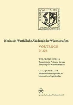 Paperback Bautechnische Probleme Bei Der Erstellung Von Kernkraftwerken. Sandwichflächentragwerke Im Konstruktiven Ingenieurbau: 189. Sitzung Am 3. Juni 1970 in [German] Book