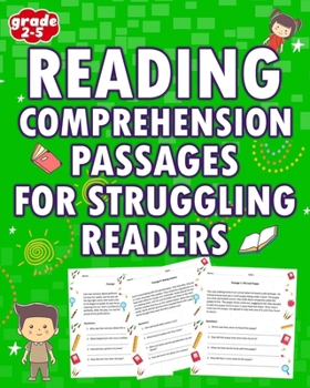 Paperback Reading Comprehension Passages: For Struggling Readers Grade 2-5 Book