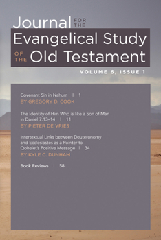 Paperback Journal for the Evangelical Study of the Old Testament, 6.1 Book