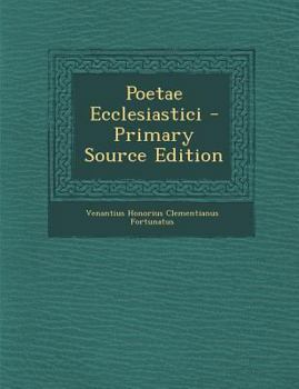 Paperback Poetae Ecclesiastici - Primary Source Edition [Latin] Book