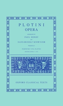Hardcover Opera, Vol. 1: Porphyrii Vita Plotini Enneades 1-3 Book