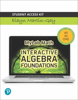 Paperback Interactive Algebra Foundations: Prealgebra, Introductory and Intermediate Algebra -- 24 Month Title-Specific Access Card -- Plus Interactive Organize Book
