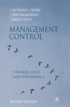 Paperback Management Control: Theories, Issues and Performance Book