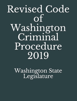 Paperback Revised Code of Washington Criminal Procedure 2019 Book