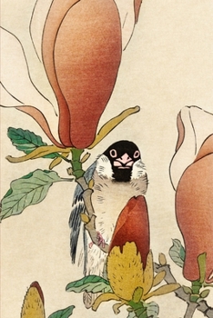 Paperback Journal: Sparrow on Blooming Magnolia Branch by Ohara Koson Book