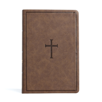 Imitation Leather CSB Giant Print Reference Bible, Brown Leathertouch Book