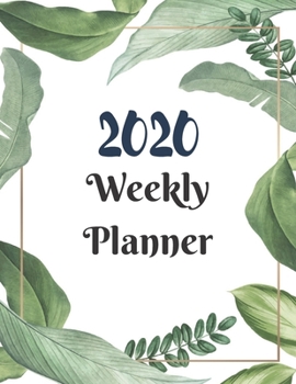 Paperback Weekly Planner 2020: Year At A Glance And Vertical Dated Pages - 8.5 x 11 inches 120 pages Book
