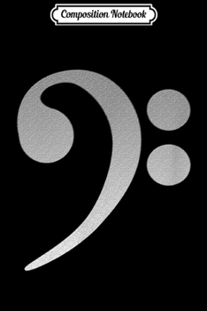 Composition Notebook: F Key Bass Note - Bassists & Player Music clef  Journal/Notebook Blank Lined Ruled 6x9 100 Pages