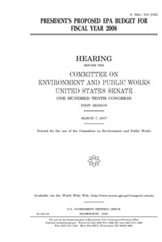 President’s proposed EPA budget for fiscal year 2008