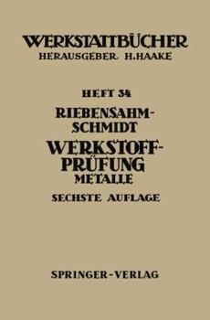Paperback Werkstoffprüfung: Metalle [German] Book