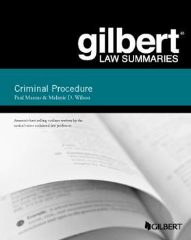 Paperback Gilbert Law Summary on Criminal Procedure (Gilbert Law Summaries) Book