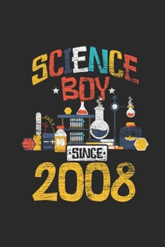 Paperback Science Boy Since 2008: Graph Ruled Notebook - Journal For Scientist And Student Lab Book