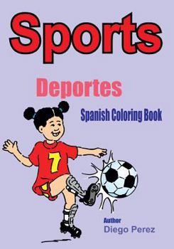 Paperback Spanish Coloring Book: Sports Book