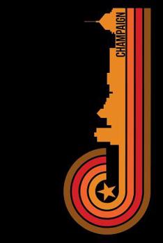 Champaign: 6x9 College Ruled Notebook To Write In with Skyline of Champaign, Illinois