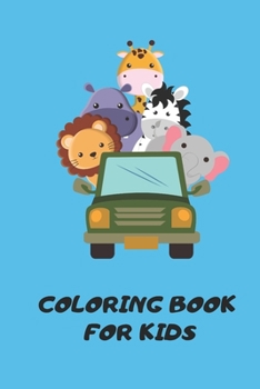 Paperback Coloring book for kids: great gift for boys and girls aged 4-8 Funny Cute Animal coloring book